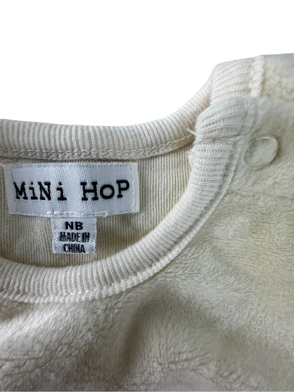 Mini hop Cream Bear Footed Set